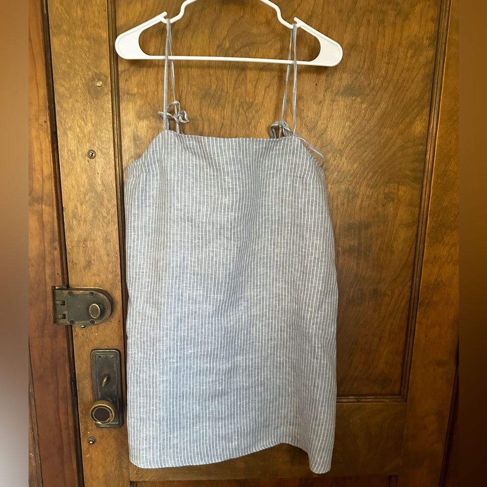 Reformation Linen Dress - Blue - Size L